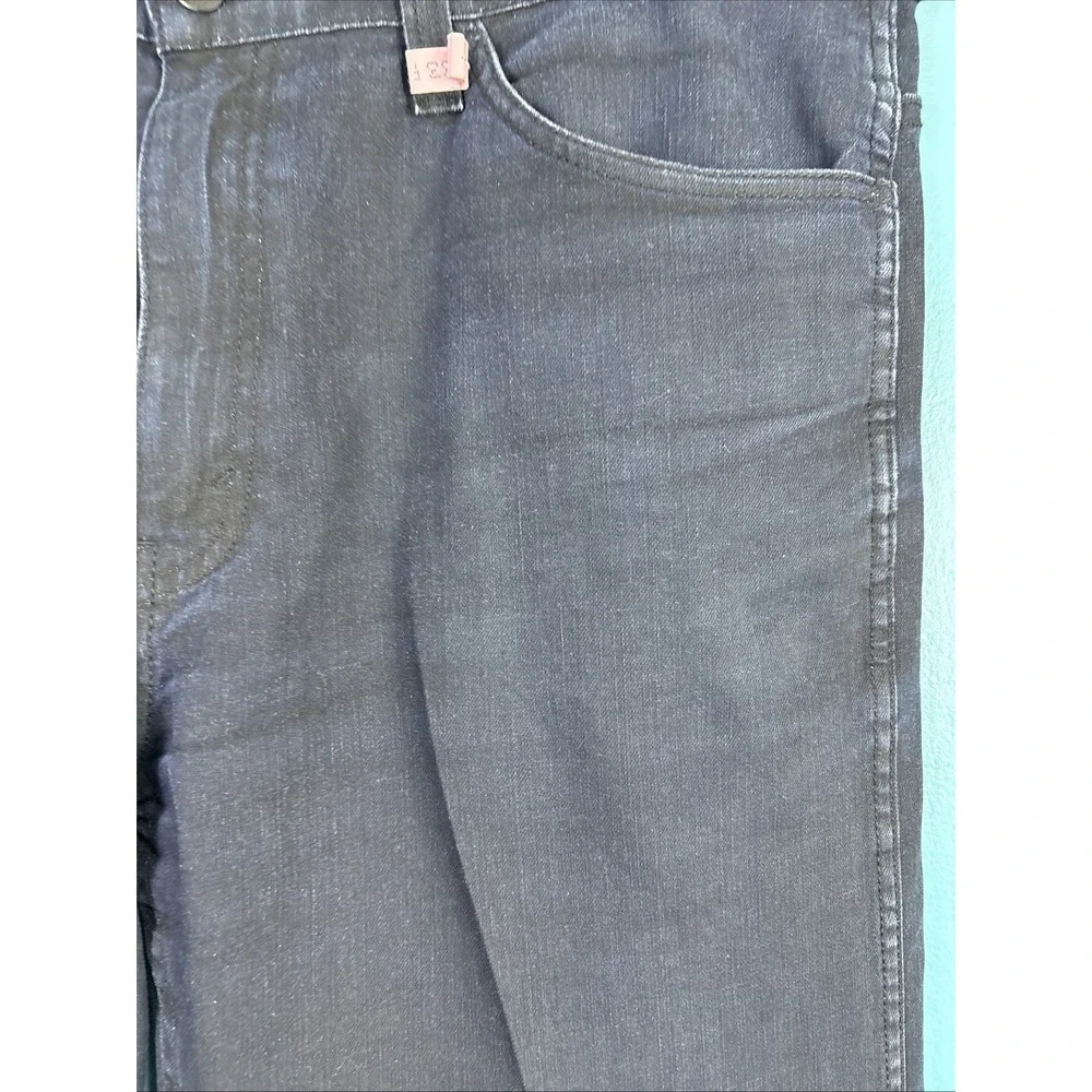 Levi's 569 Jeans Men's 38 x 32 Relaxed Leg Dark Wash Denim Black Patch Whiskers